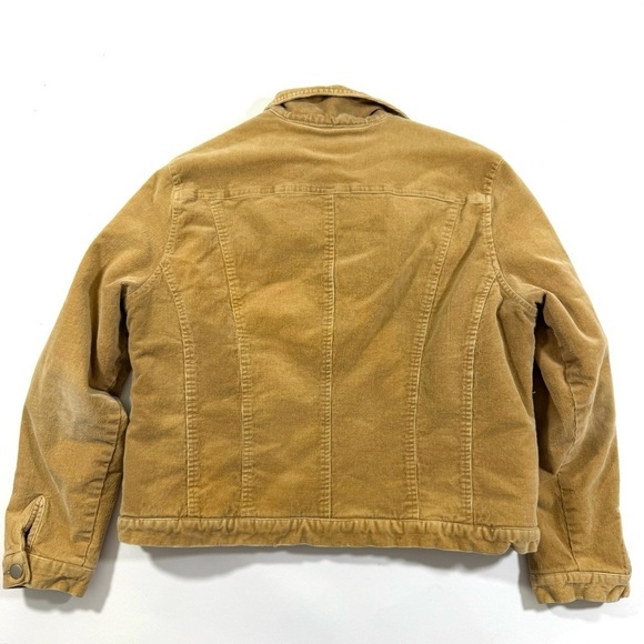 Sundance Catalog Cowgirl Ridge Corduroy Jacket Sherpa Lined Size XL Beige - Picture 2 of 7